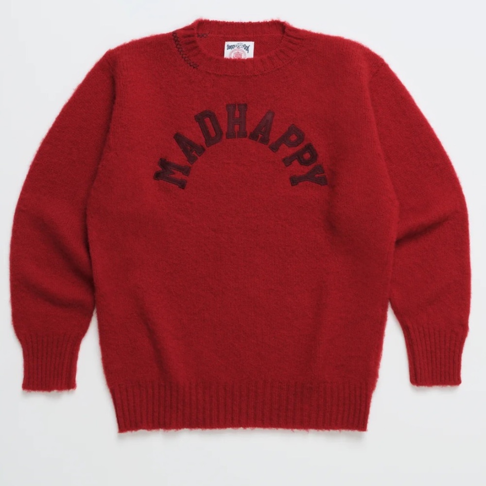 Madhappy Red Crew Neck Sweater NEW